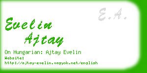 evelin ajtay business card